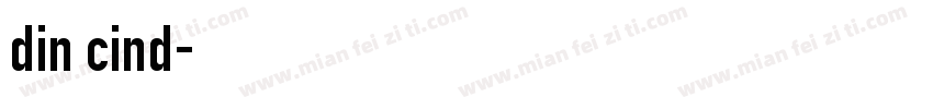 din cind字体转换